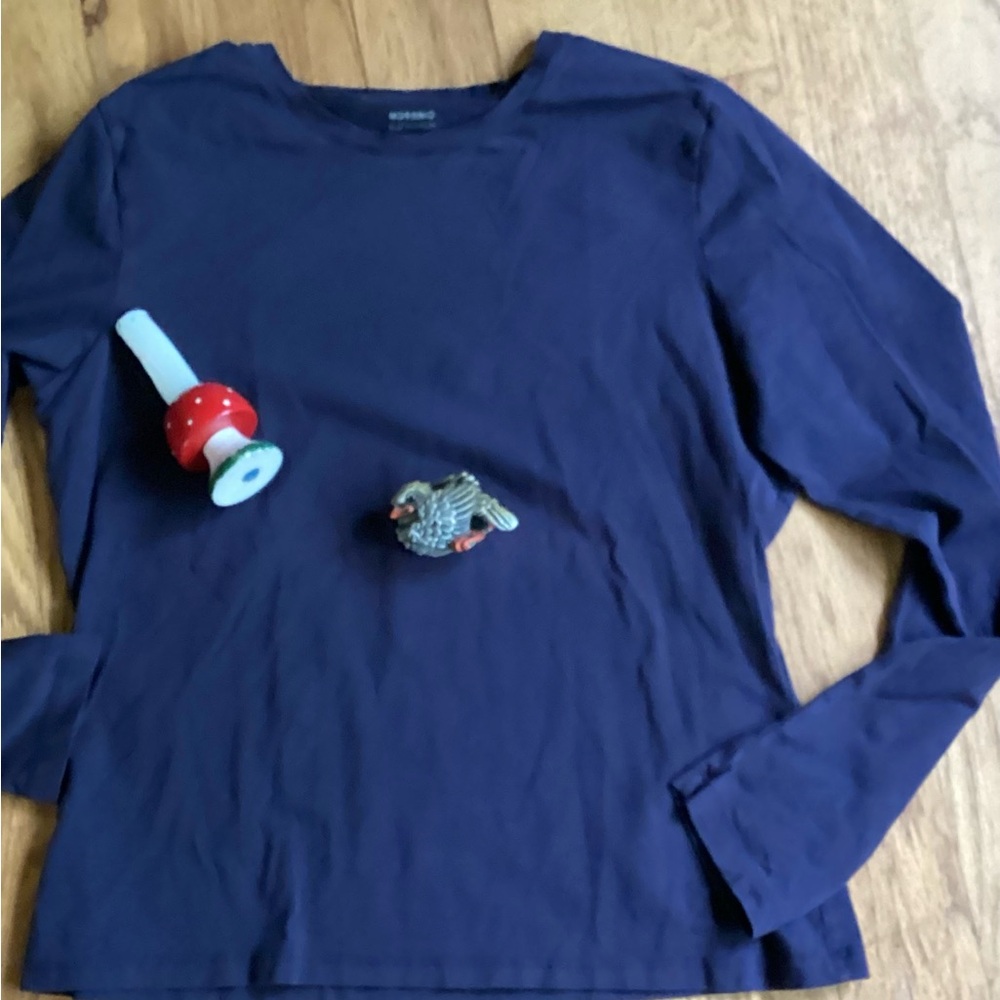 Pair Tee Shirt Mossimo Pair Long Sleeve CREW NECK TEES Sz LG NPLC